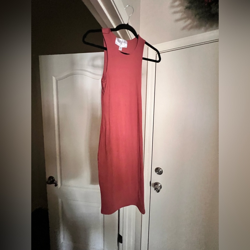Contour Racerback Bodycon Dress - Size Small - Mauve -ish